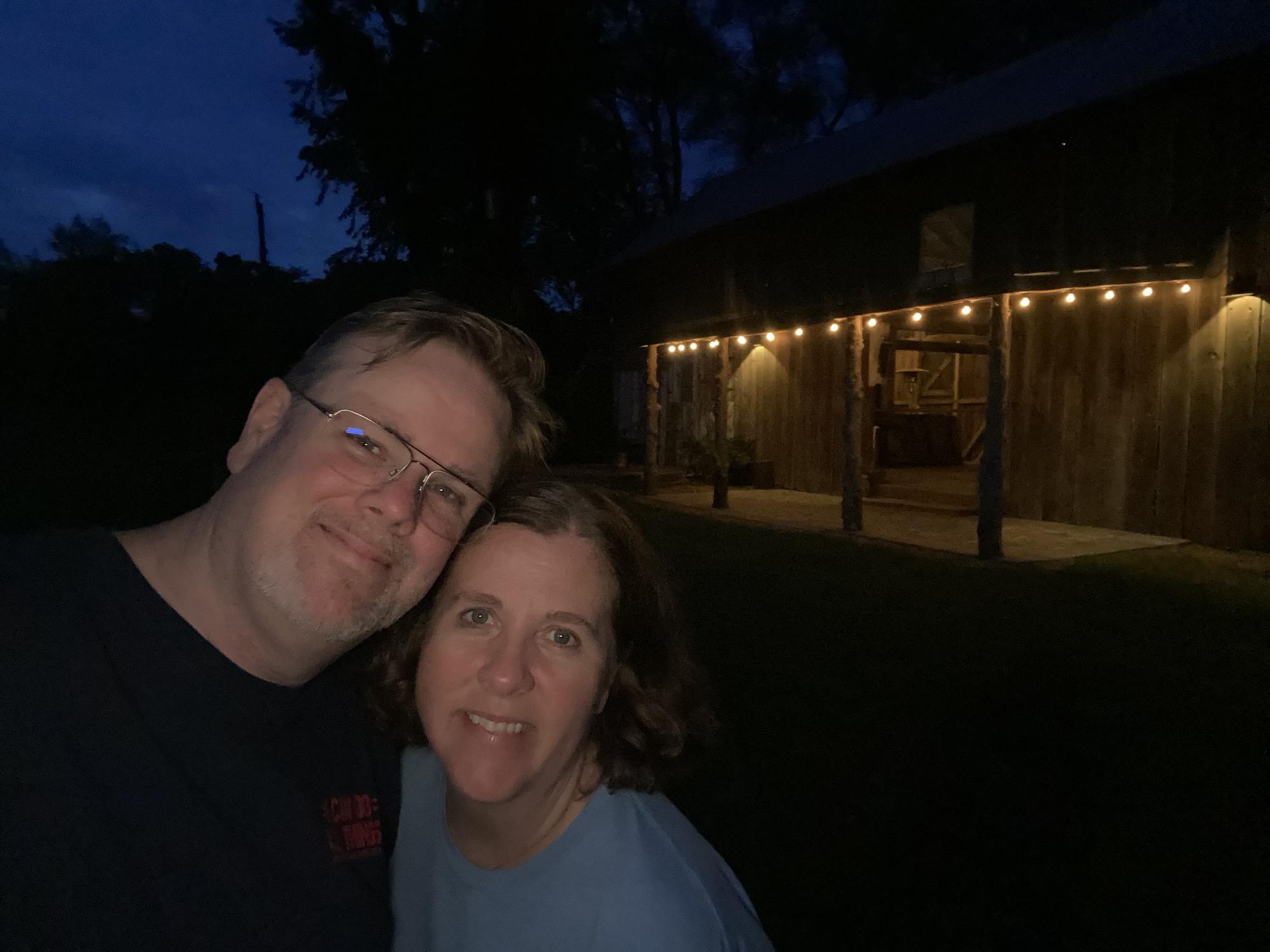 Enjoying the old barn in Iowa.