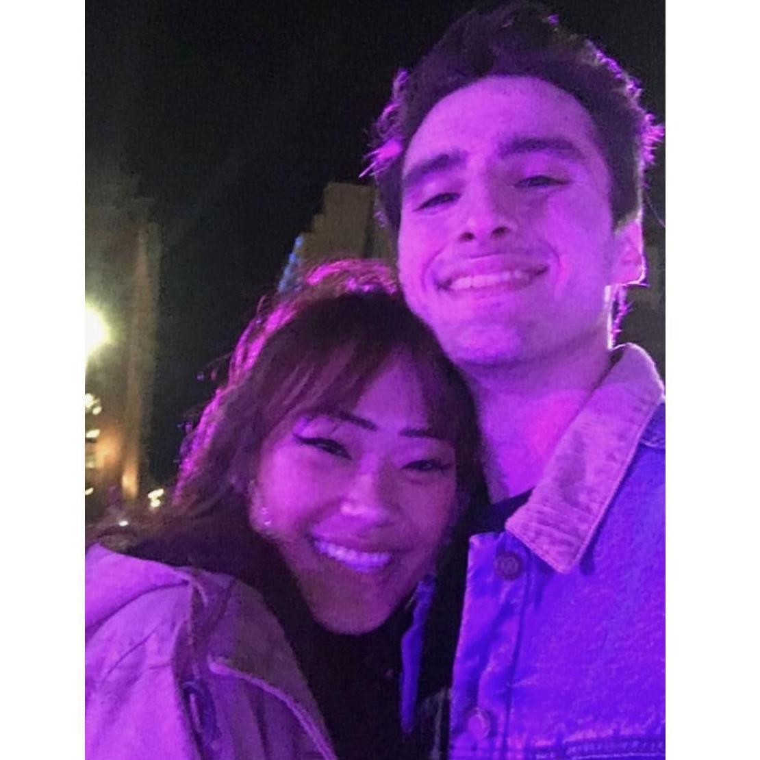 Our first date together - we went ice skating!