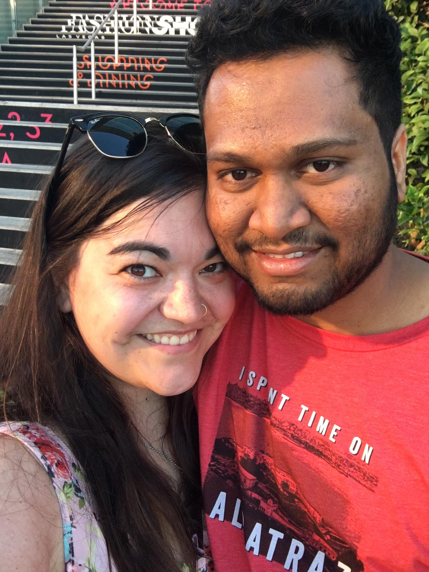 A snap from our first trip together to Las Vegas with friends - March 2016