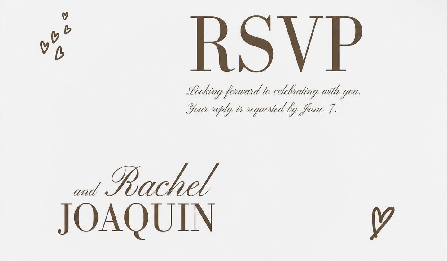 The Wedding Website of Joaquin Gonzales and Rachel Rochin