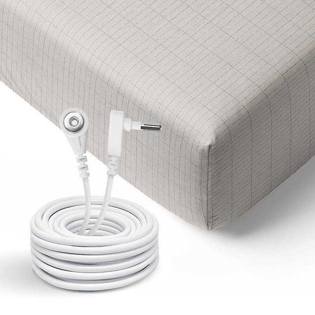 GroundLuxe Organic Fitted Grounding Sheet - for King Size Bed