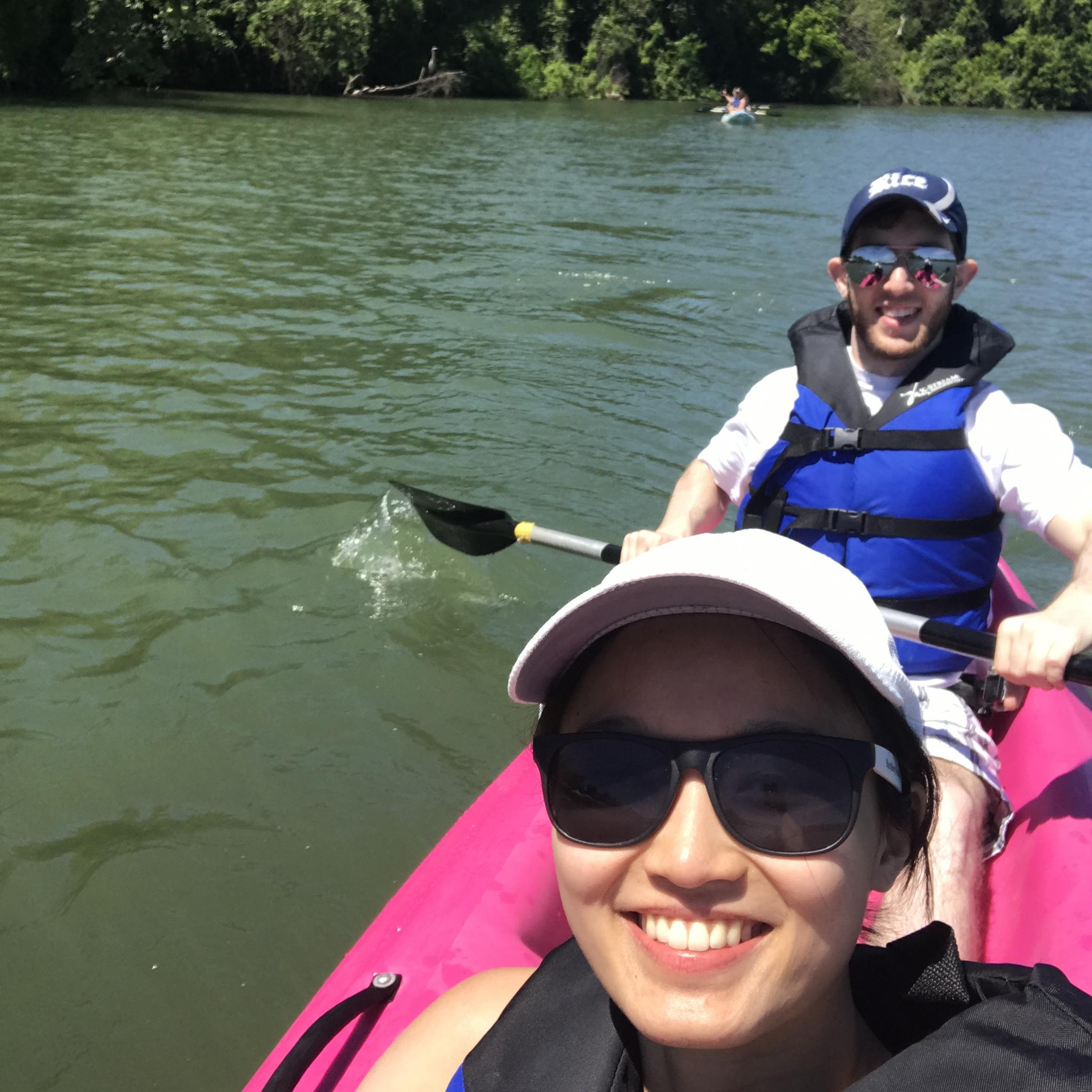 Kayaking at Lady Bird Lake, Austin TX.