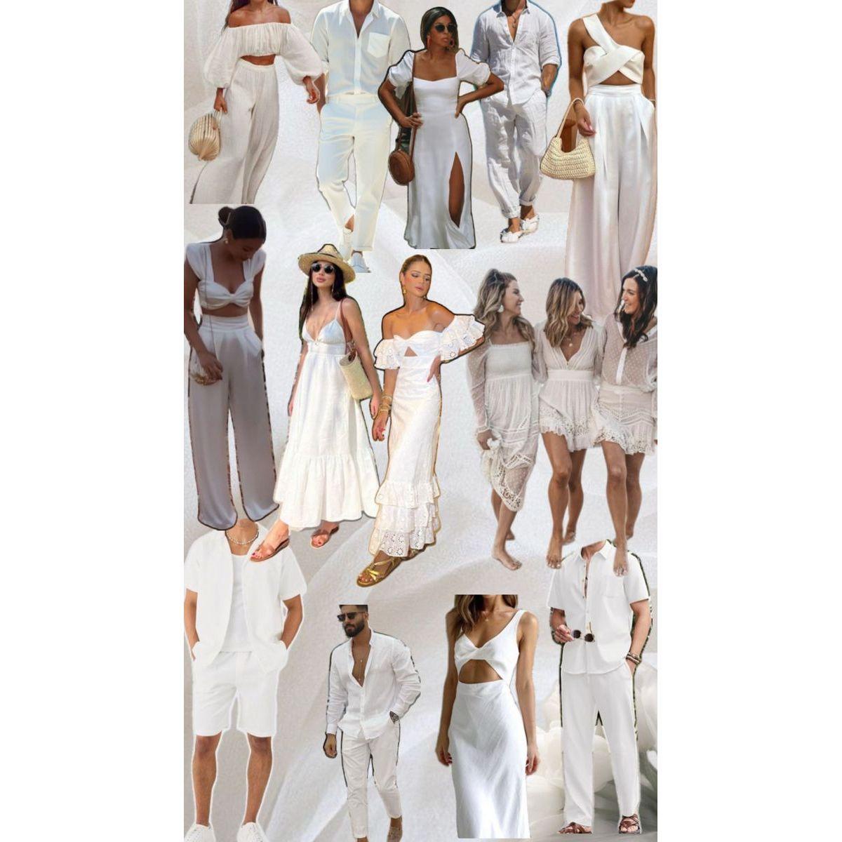 Friday Welcome Event - All White Men and Women Attire Ideas

*If going into the water, please bring swimwear. Any color is acceptable*