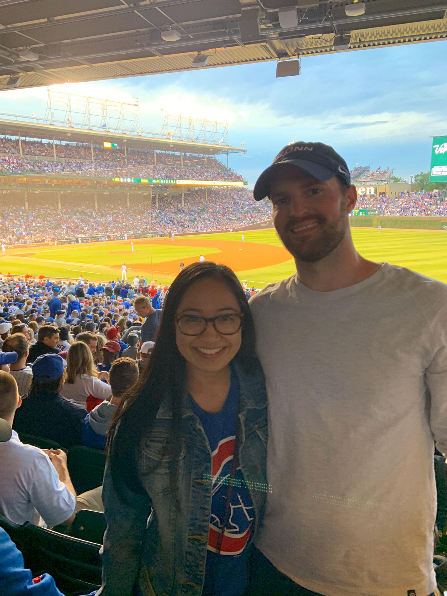 Our first time at Wrigley Field!!