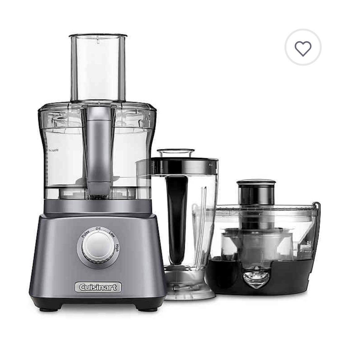Cuisinart Kitchen Central with Blender, Juicer, and Food Processor in Gunmetal