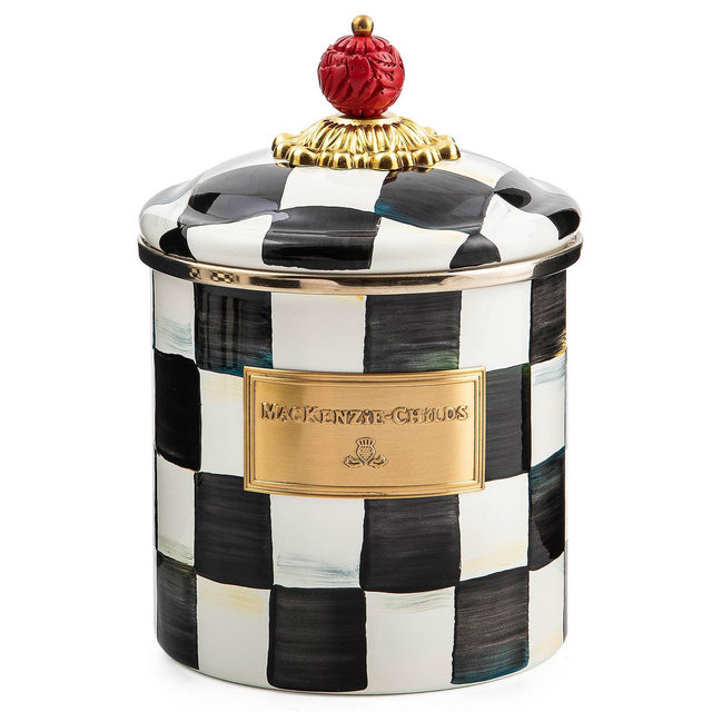 Mackenzie-Childs Courtly Check Small Canister