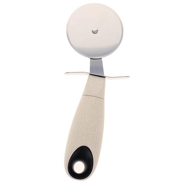 Beille Cream Stainless Steel Wheat Straw Pizza Cutter Kitchen Utensil Home Goods