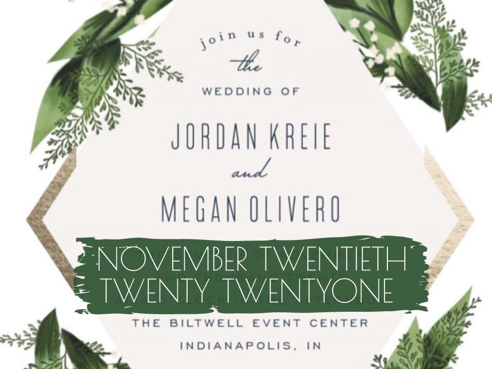 The Wedding Website of Megan Olivero and Jordan Kreie