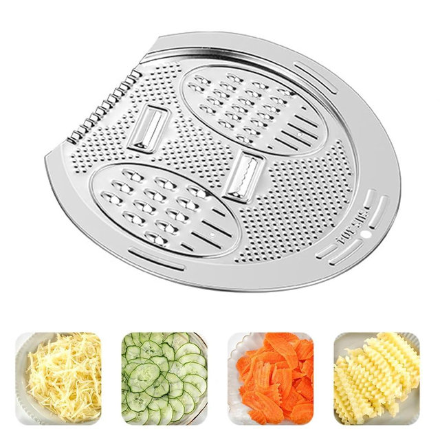 Stainless Steel Flat Grater for Fine, Medium and Coarse Grate, and Slicing, Vegetable Cheese Grater with Container，Use with DOPMEP's Rice Washer Strainer Bowl, Dishwasher Safe