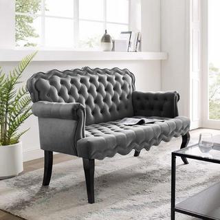 Viola Chesterfield Button Tufted Loveseat Velvet Settee