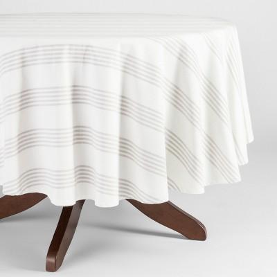 Gray Stripe Tablecloth - Threshold™ - 102" x 60"