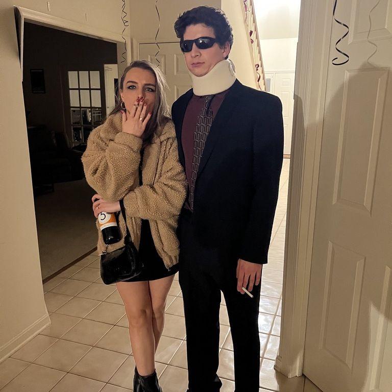 Natalie bought her first pack of real cigarettes for this costume, couldn't pronounce the world "Marlboro"