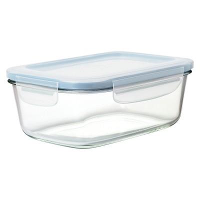 OXO 8 Cup Glass Food Storage Container Blue