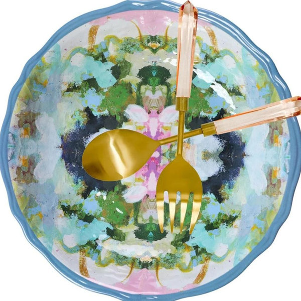 Laura Park Nantucket Bloom Melamine Dinner Plates