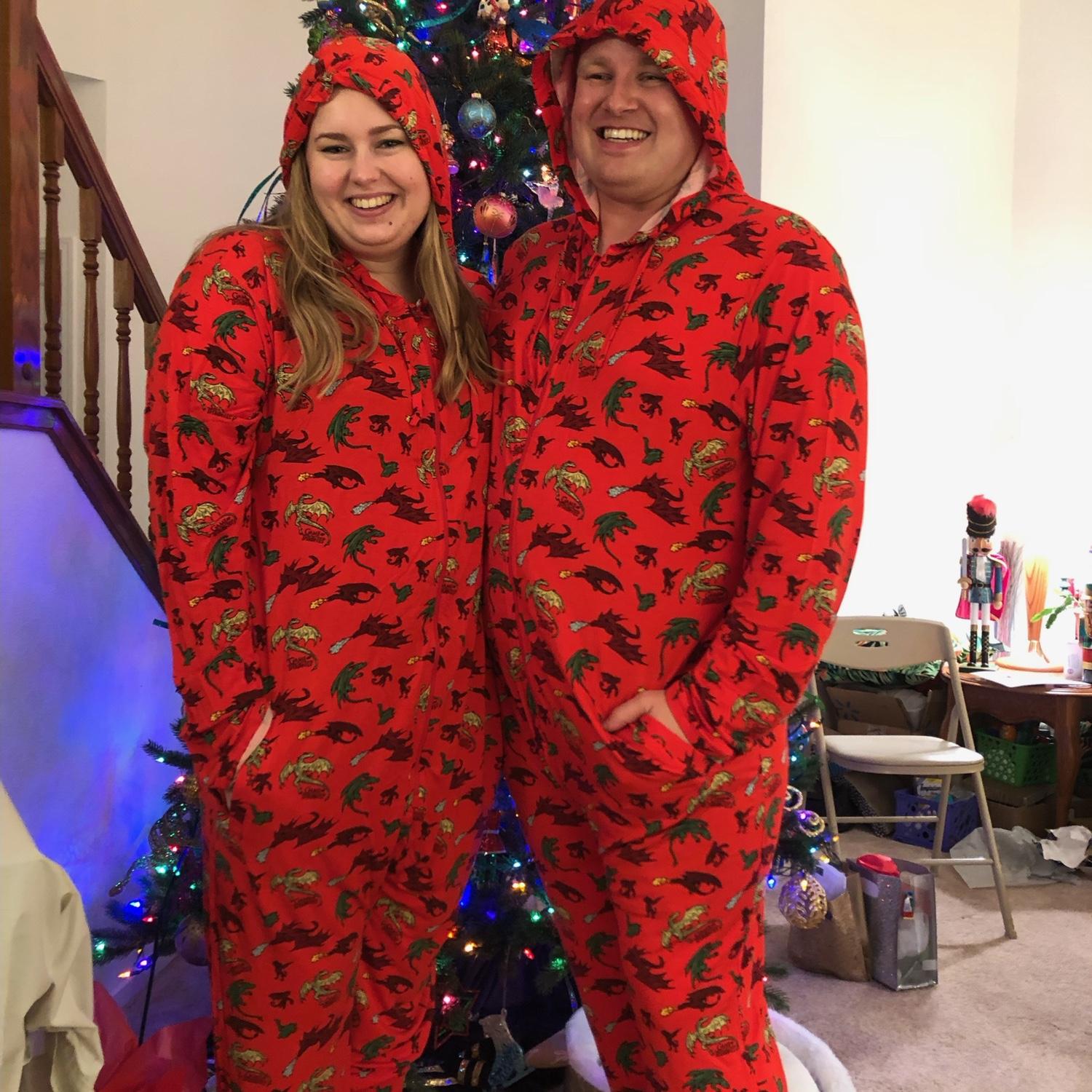 Megan loves her Christmas gift.