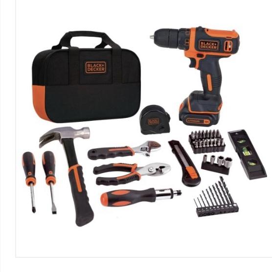 12-Volt MAX Lithium-Ion Cordless Project Kit (57-Piece) with Battery 1.5Ah, Charger and Tool Bag