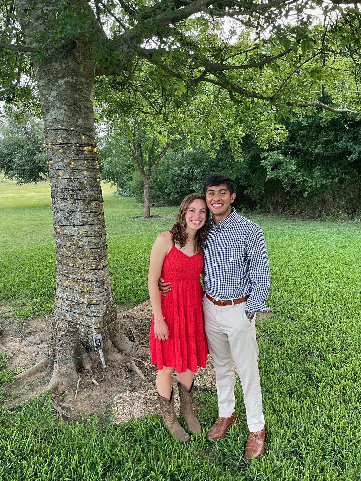 At a wedding for an old roommate!