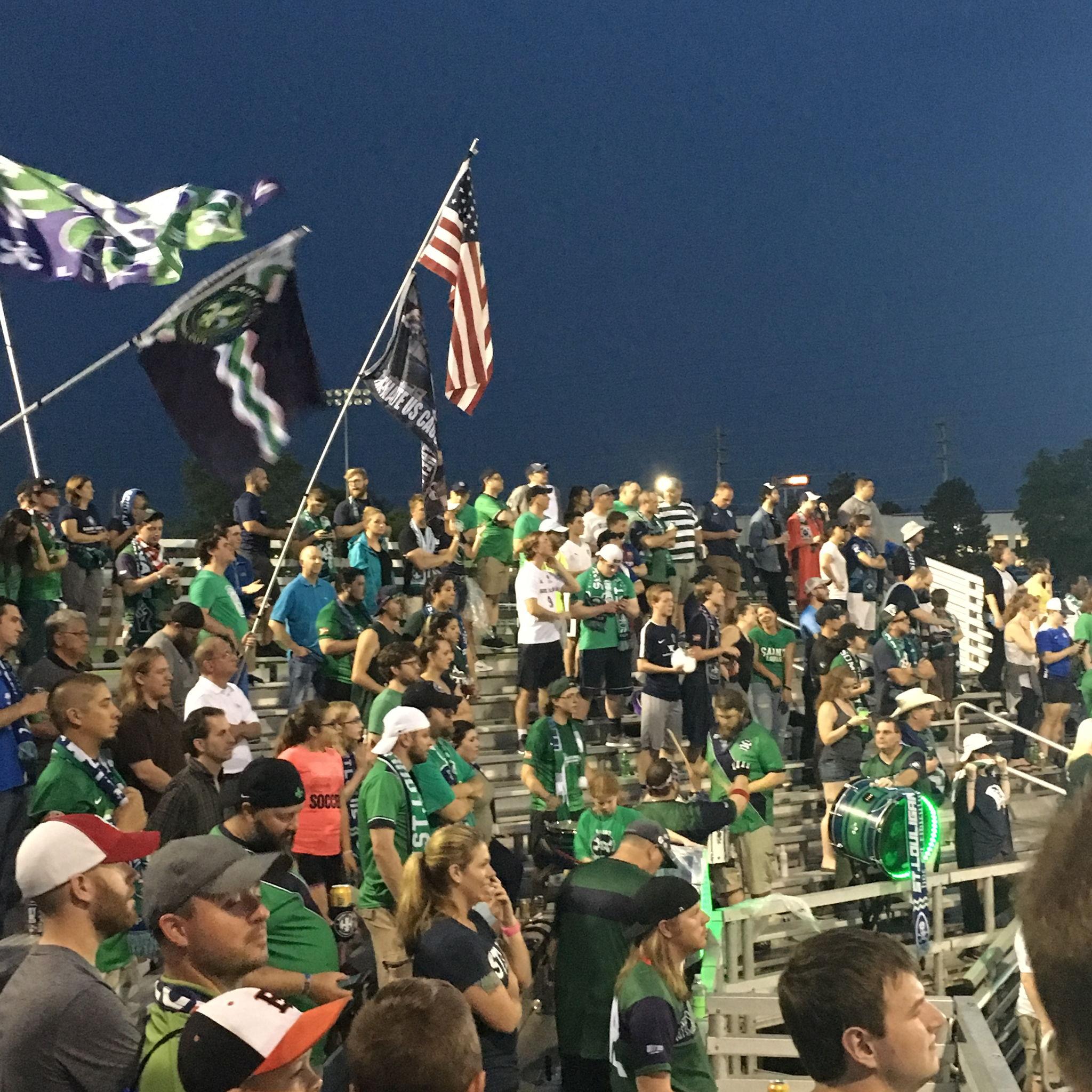 We went to lots of soccer games before we had a professional team!