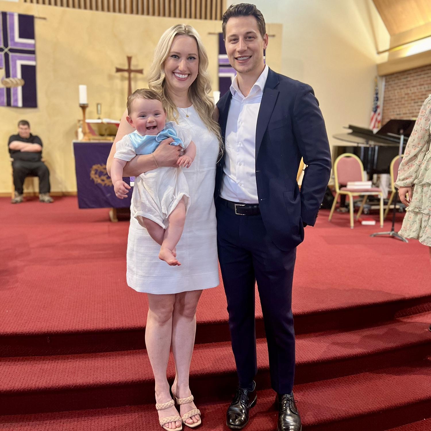 We became God Parents to Owen! Muskegon, MI