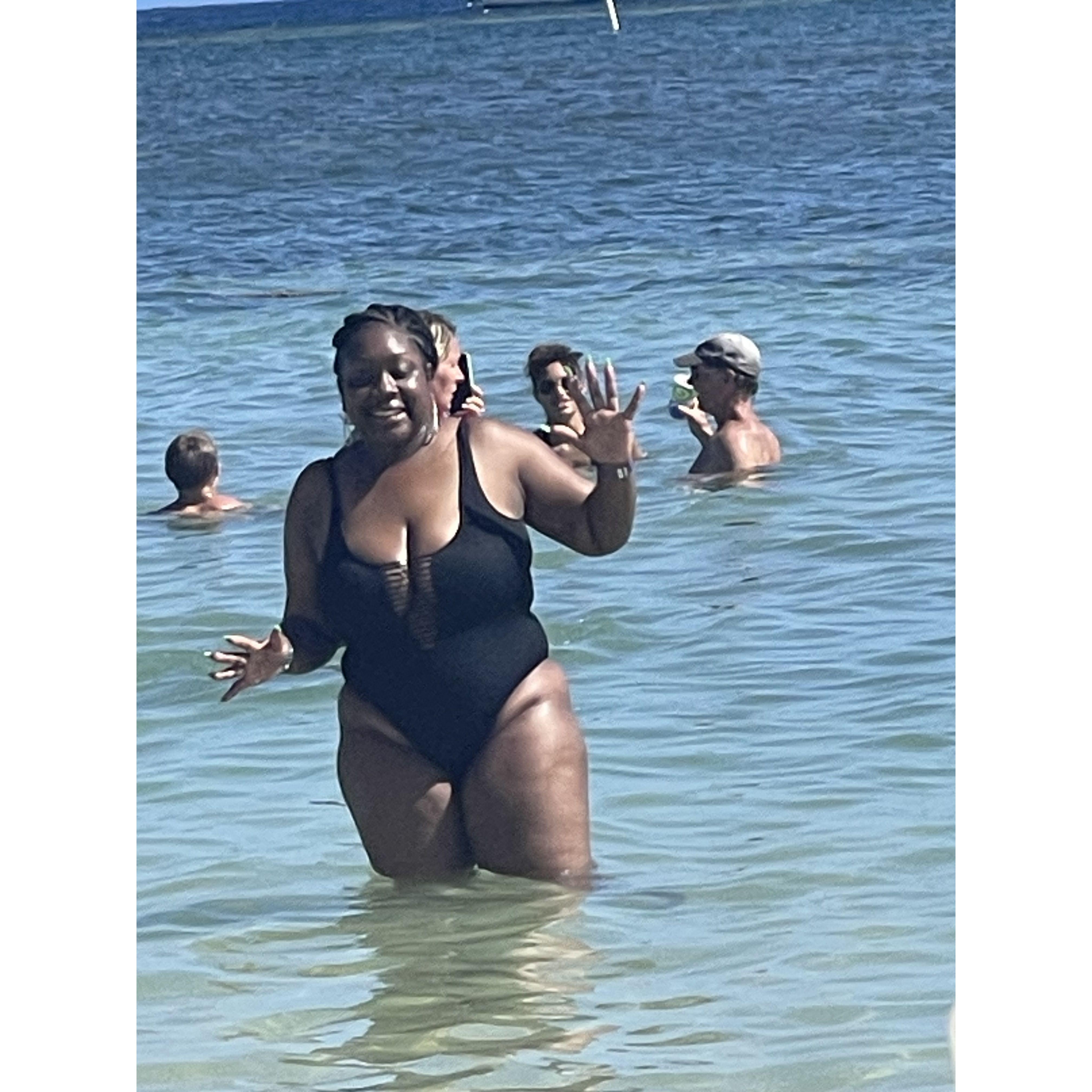 She enjoyed herself