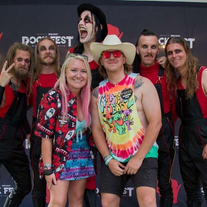 Unexpected Meet & Greet w/ the band Avatar at Rockfest because Maggie was seen wearing their merch