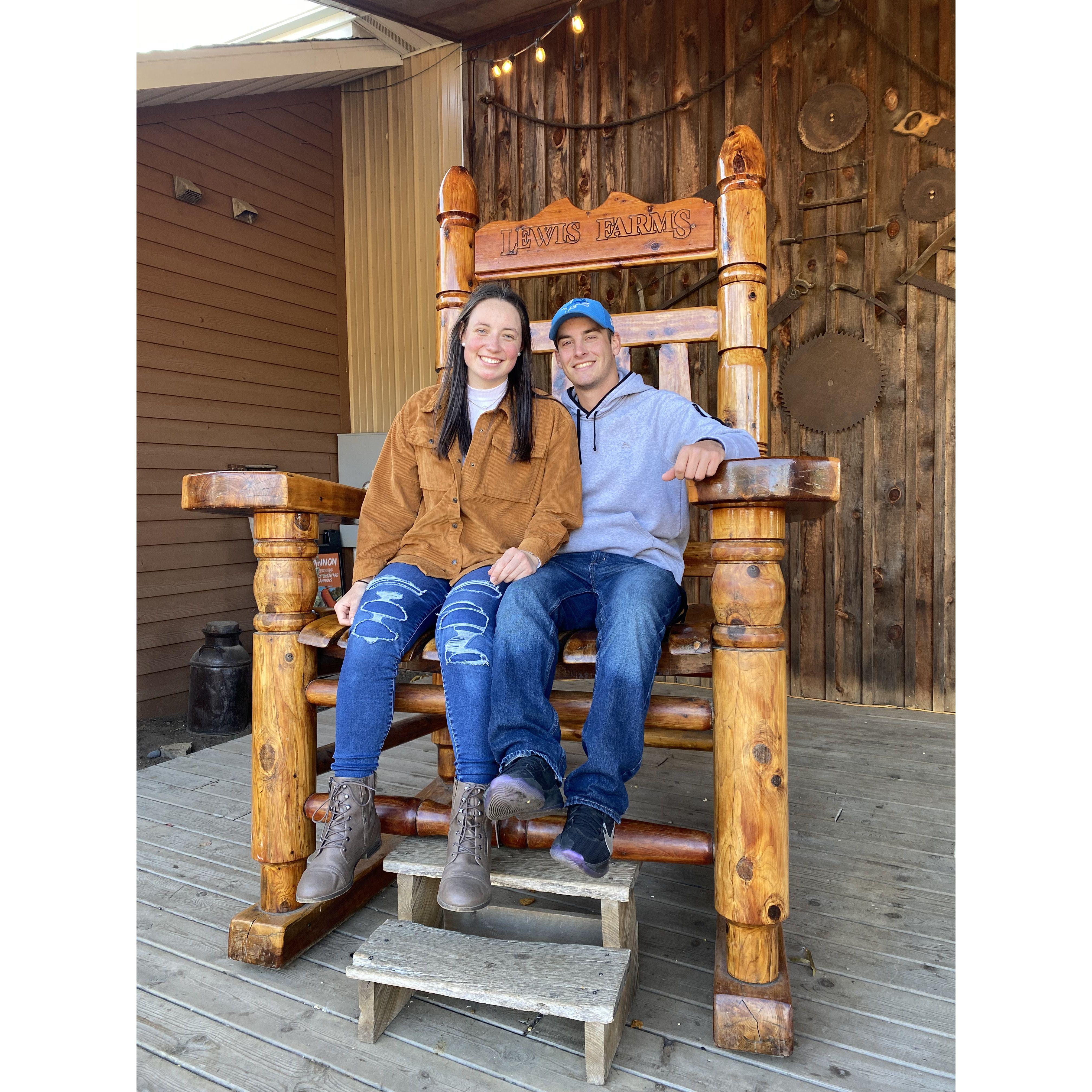 We enjoyed some fun fall activities by going to Lewis Farms together.