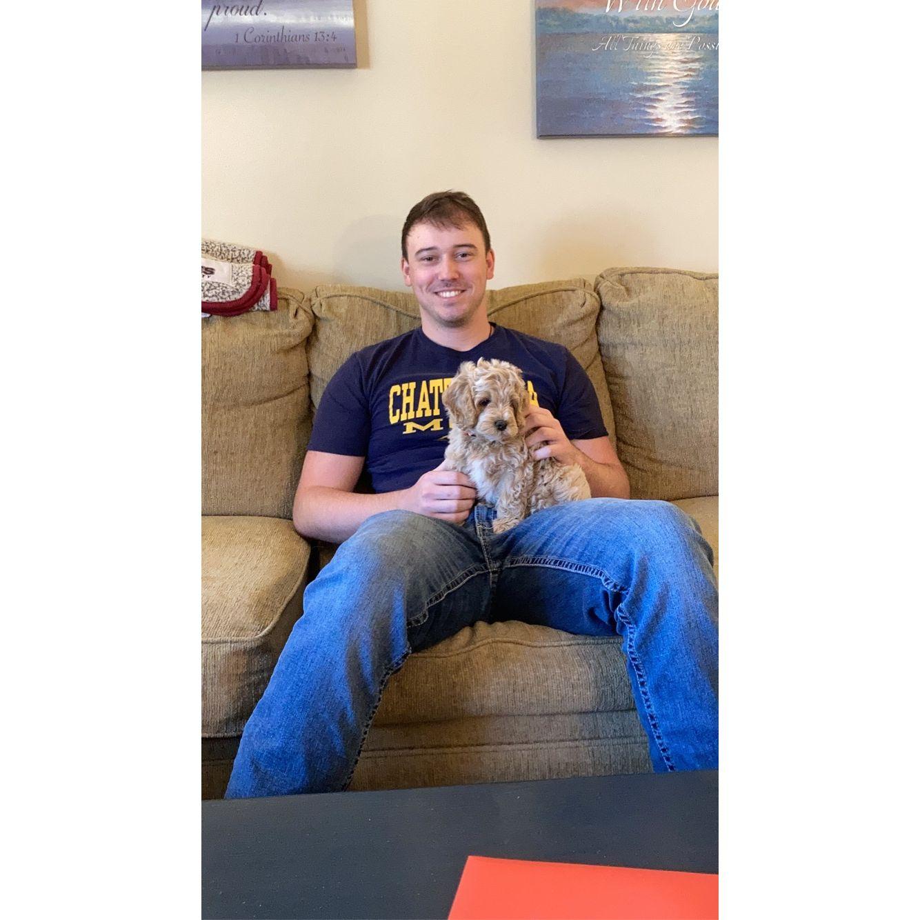 Bringing Toby home!
