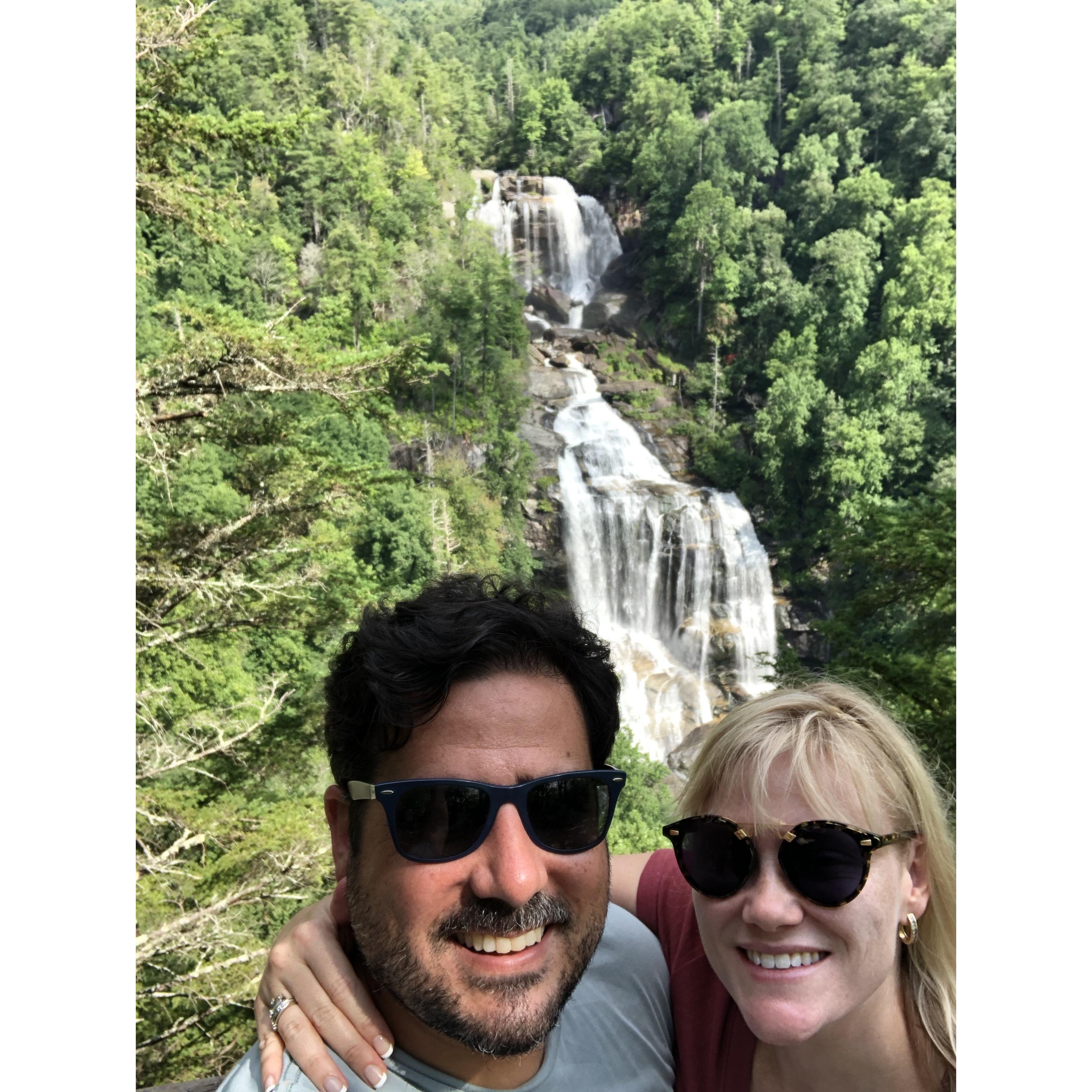 Everette's 40th birthday celebration in Cashiers, NC! Majestic waterfalls, black bears, and white-water tubing. We had such a good time!