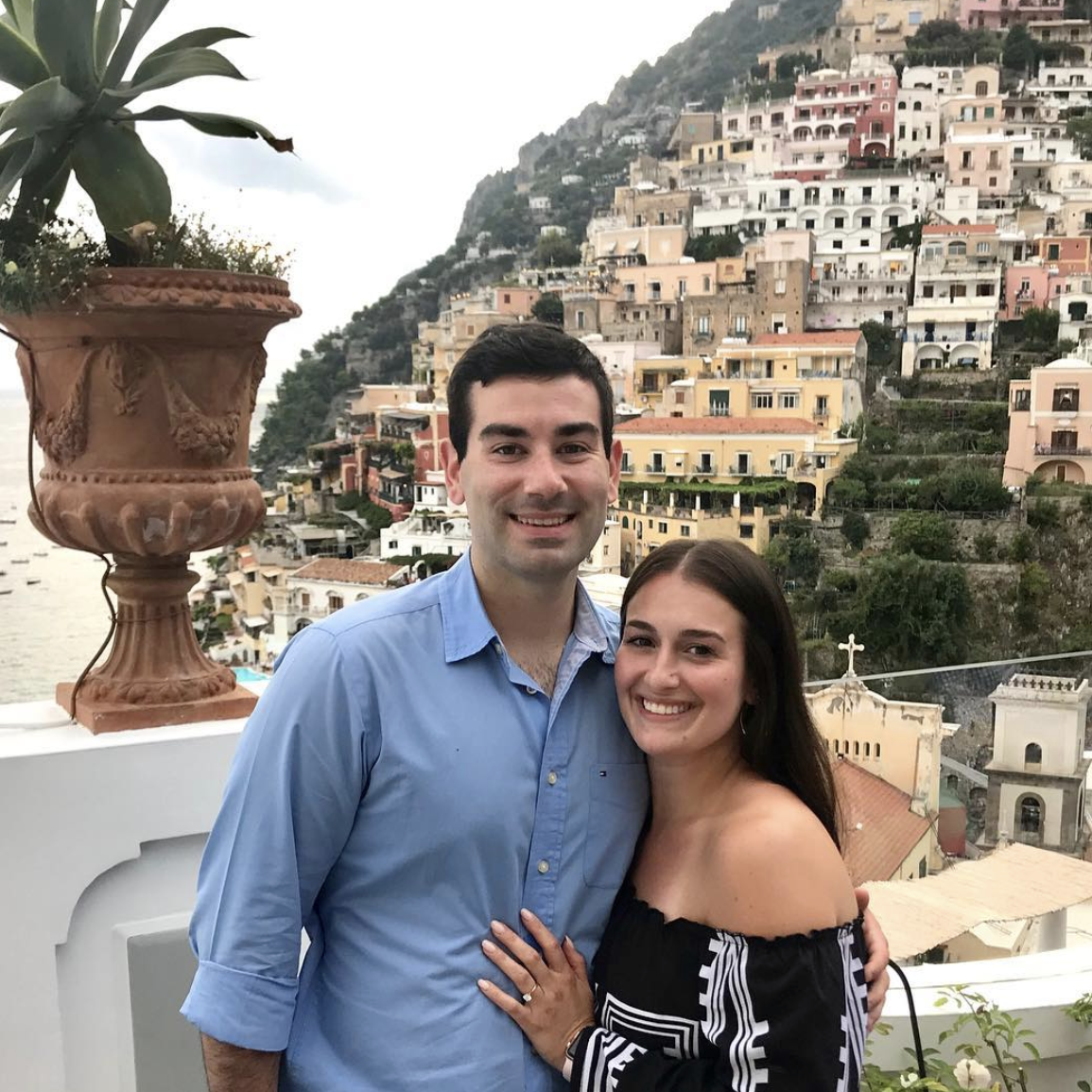 Celebrating our 3 year Anniversary in Positano, Italy after Dan proposed!