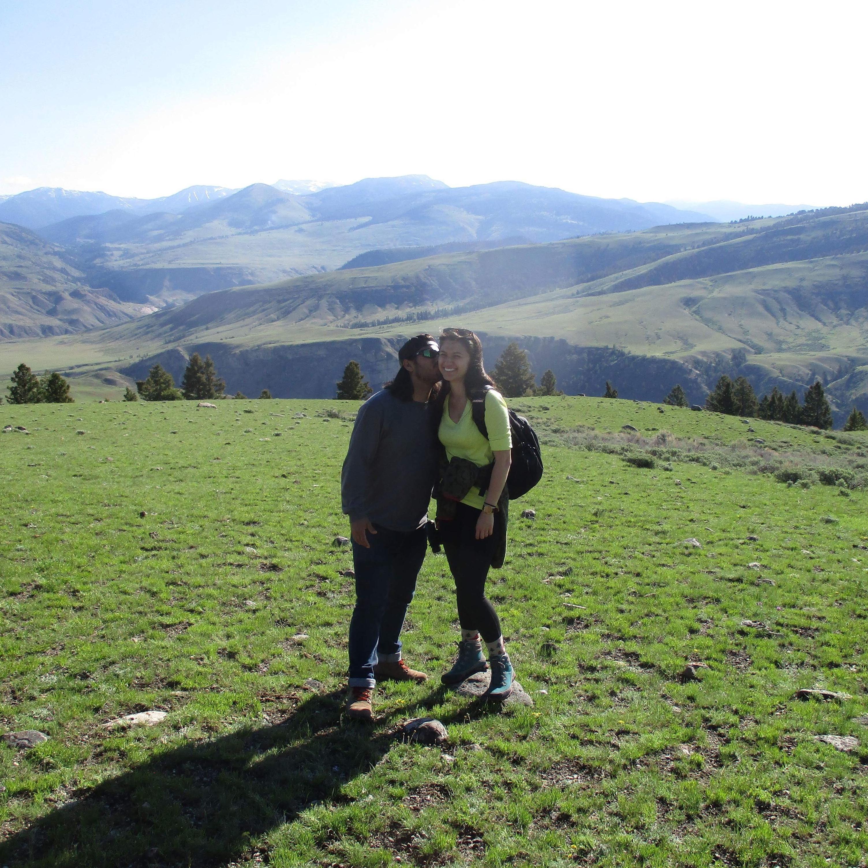 Hiking outside of Mammoth in Yellowstone National Park with LU@YNP.