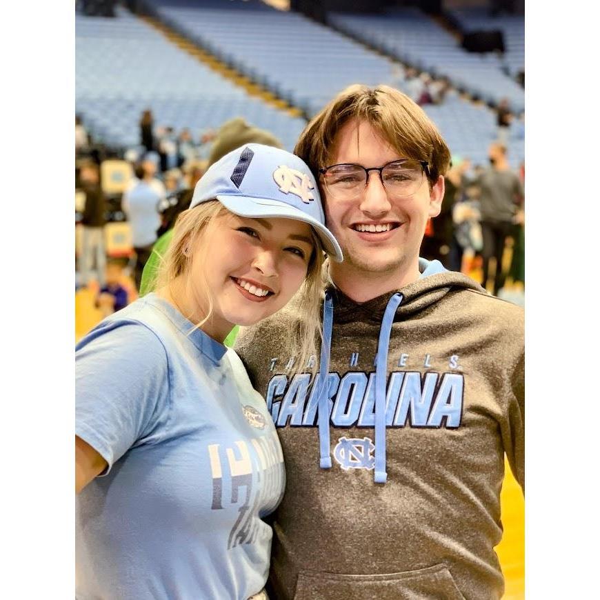 Hulani's first Tarheels game!