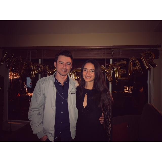 Our first photo together, New Years of 2018.