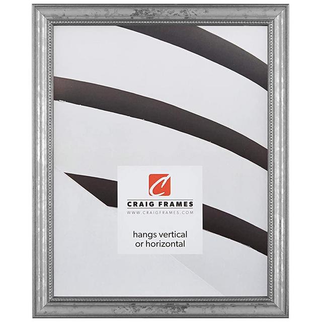 Craig Frames 314SI, Ornate Silver Picture Frame, 13 x 19 Inch
