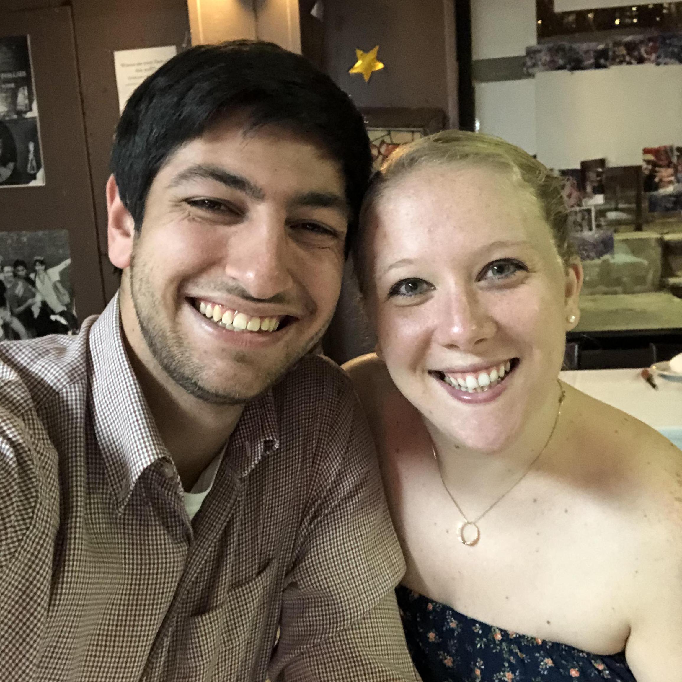 Celebrating our one year anniversary at the legendary Sammy's Romanian Steakhouse in NYC in Nov. 2019. Unbeknownst to us then but knownst to us now, this was our last visit before it closed forever.