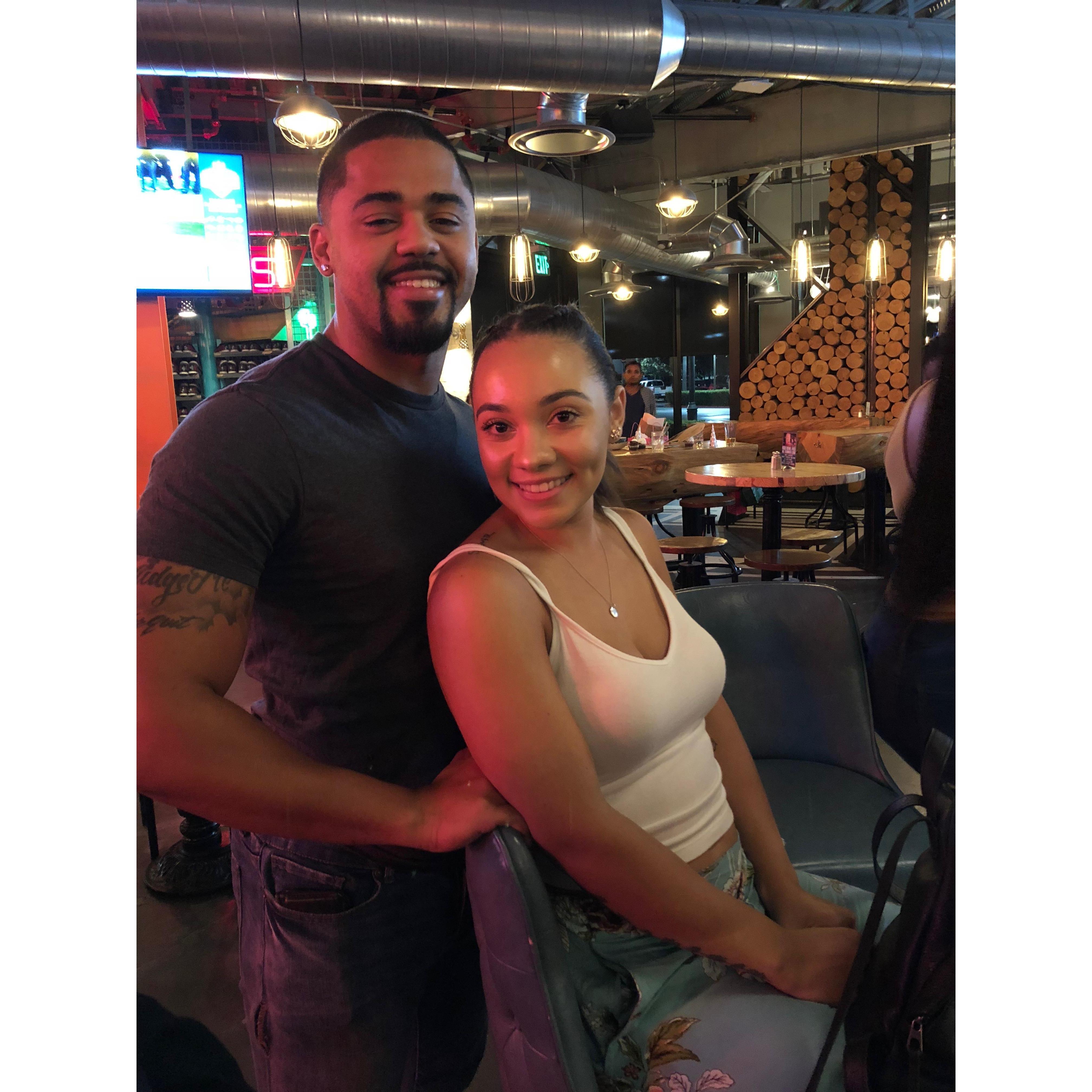 Our second first date! End of July 2018
