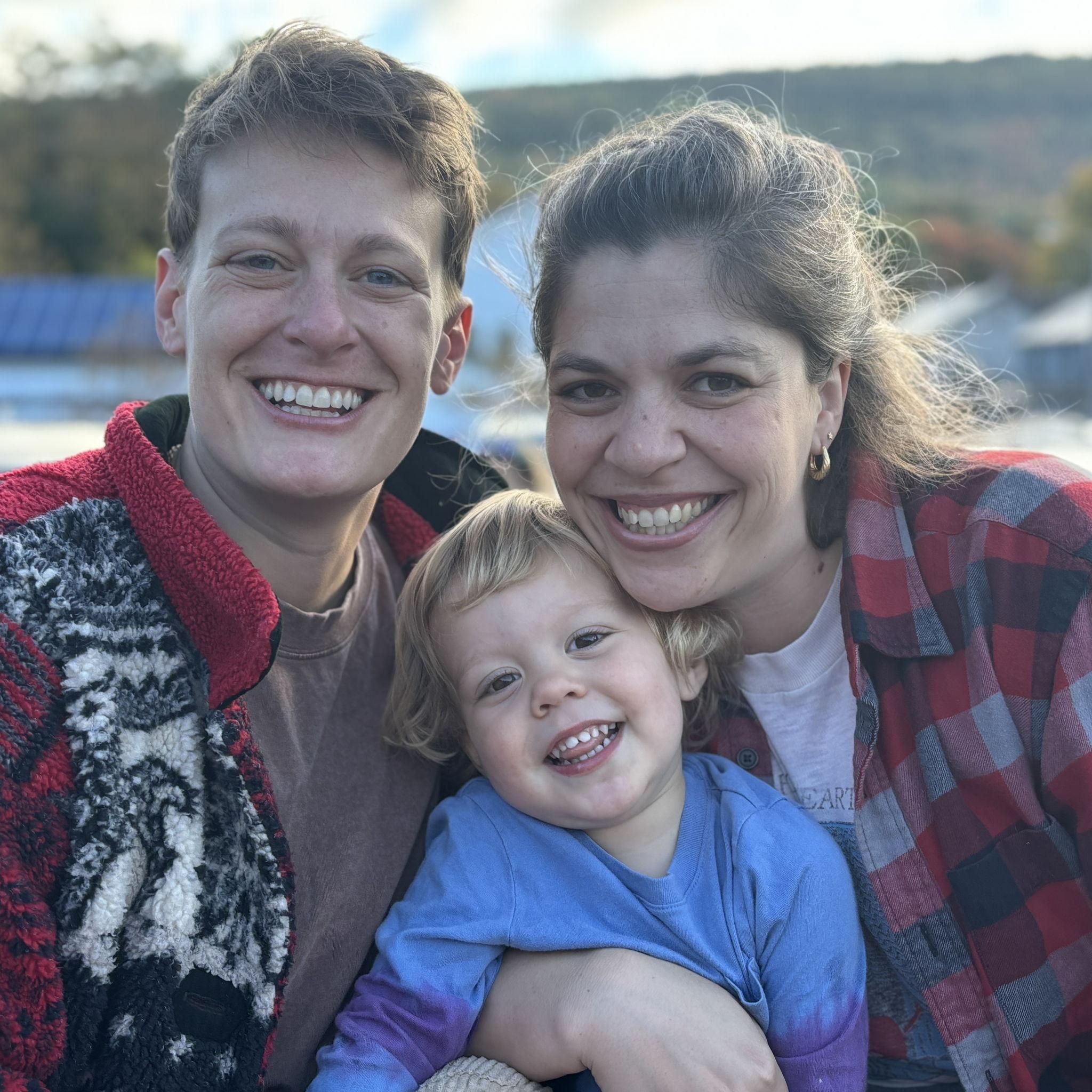 Cuddles and smiles and happy days.