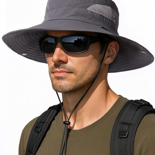 FURTALK Mens Bucket Sun Hat UPF 80+ Wide Brim Hiking Fishing Beach Outdoor Hats