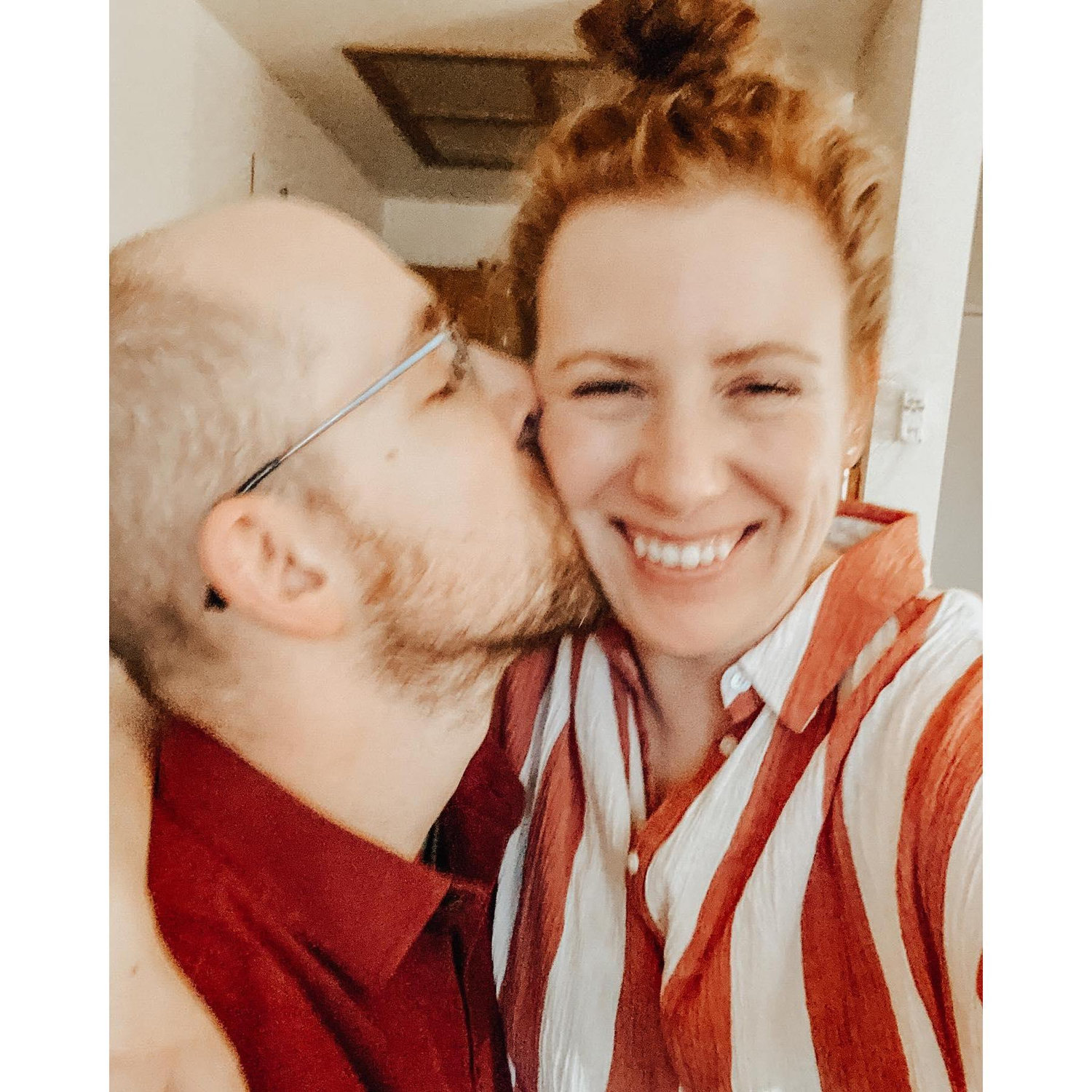 Our first Valentine's Day and our first photo together!