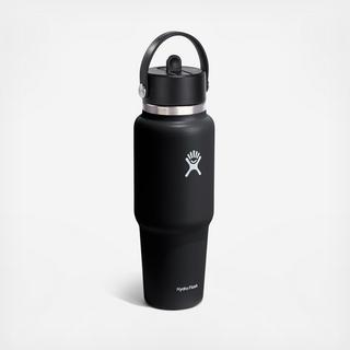 32 oz. Wide Mouth Travel Bottle with Flex Straw Cap