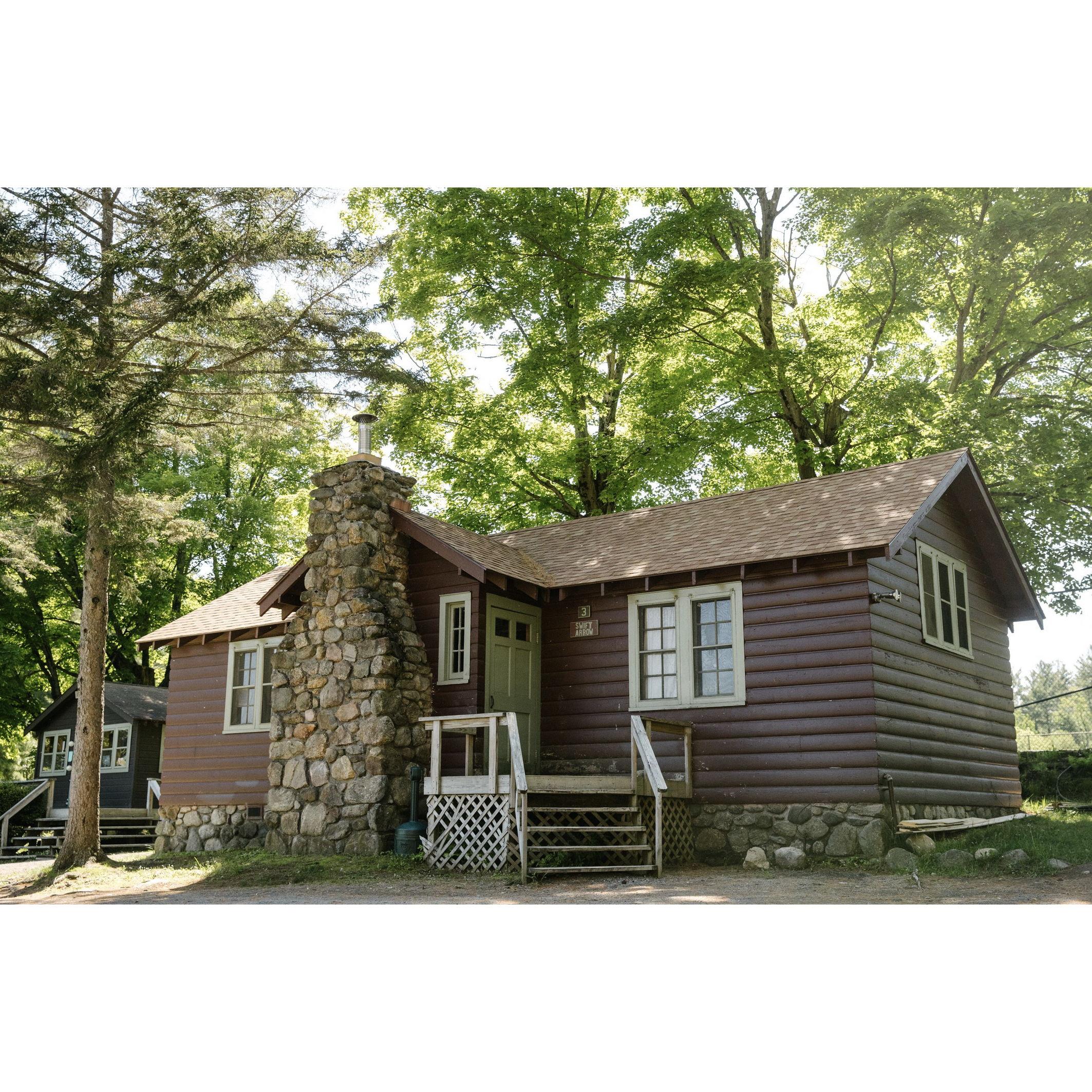 The cabins sit adjacent to each other, so feel free to visit your weekend neighbors, whether you know them or not!