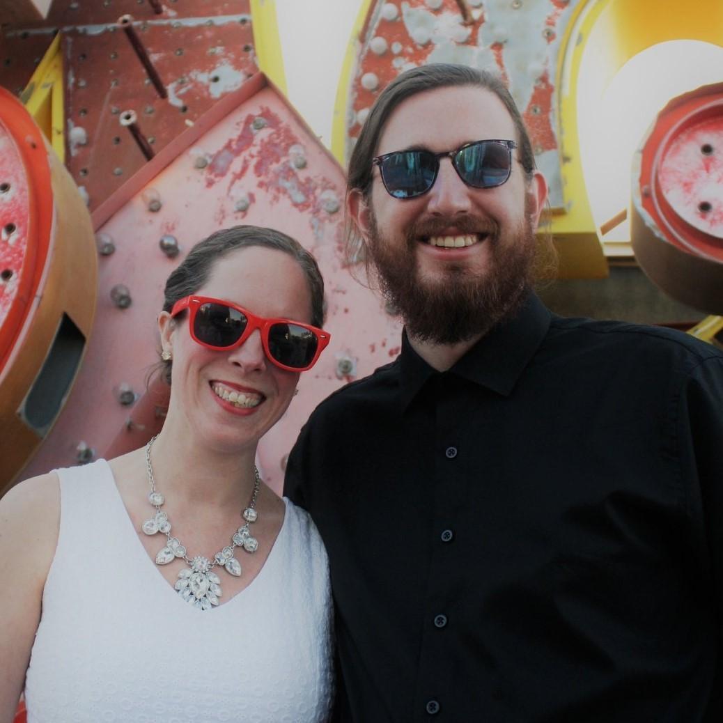 At our friend's wedding in Las Vegas