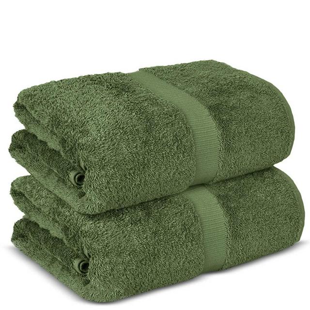 Chakir Turkish Linens Hotel & Spa Quality, Premium Cotton Turkish Towels (35''x70'' Jumbo Bath Towels - Moss)