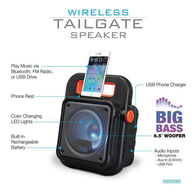 Wireless tailgate hot sale speaker