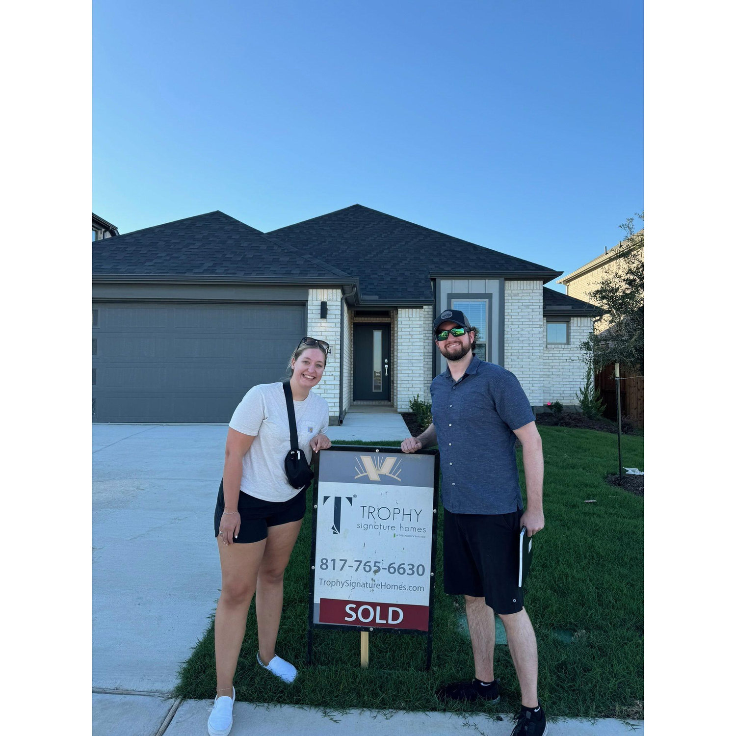 The day we bought our house!