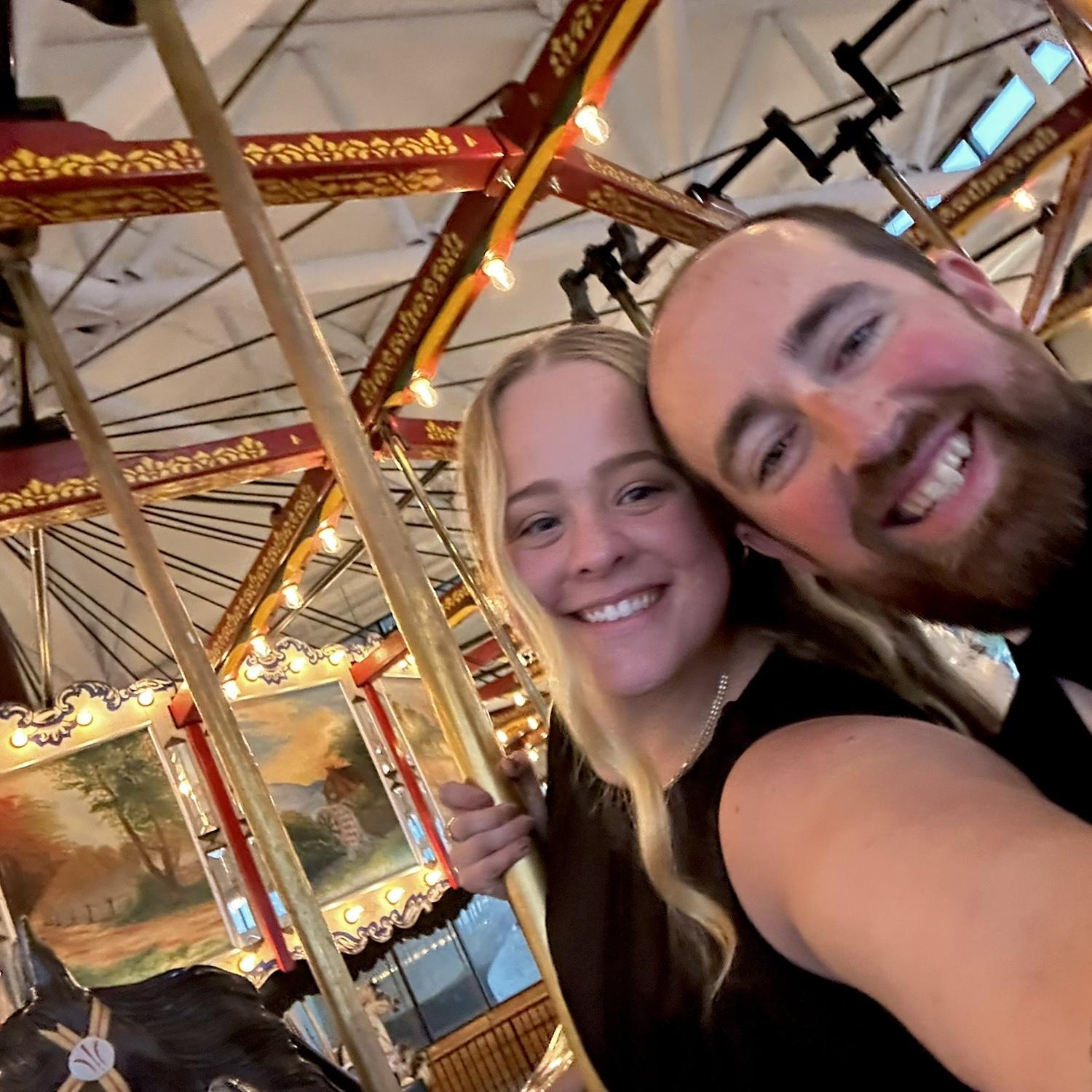 At Allan and Caitlin's Wedding in Albany!