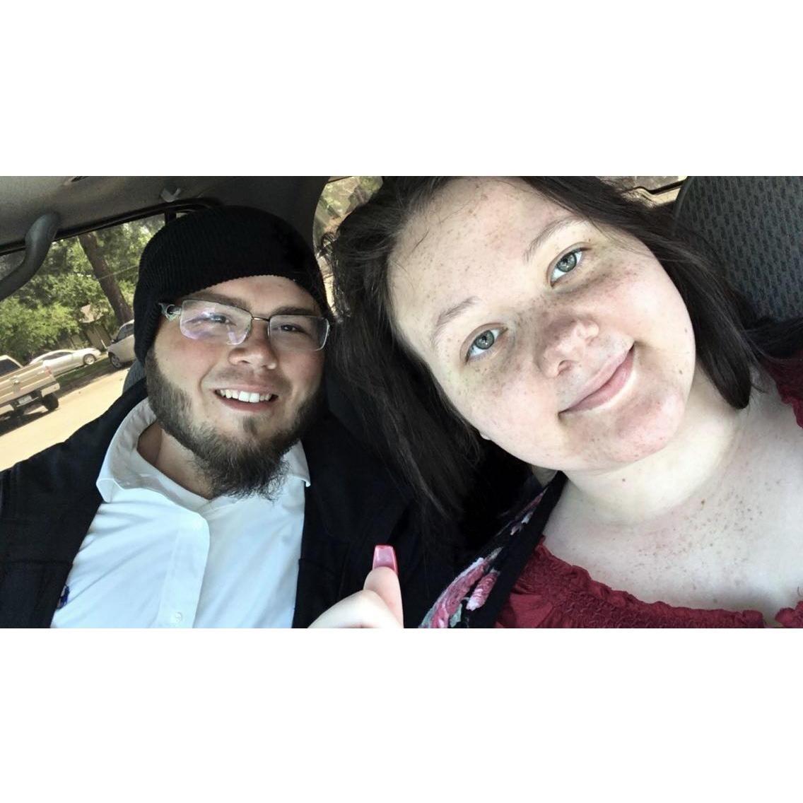 Picture on our first date.