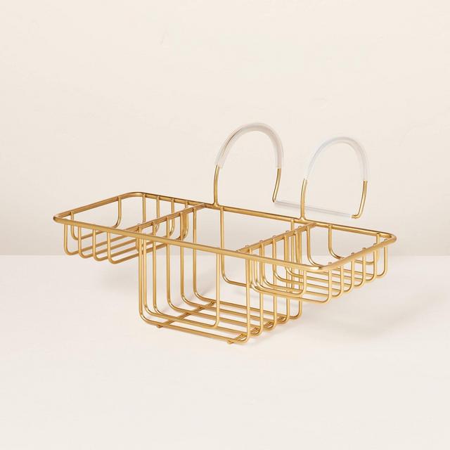 Over-the-Side Wired Bathtub Caddy Brass Finish - Hearth & Hand™ with Magnolia