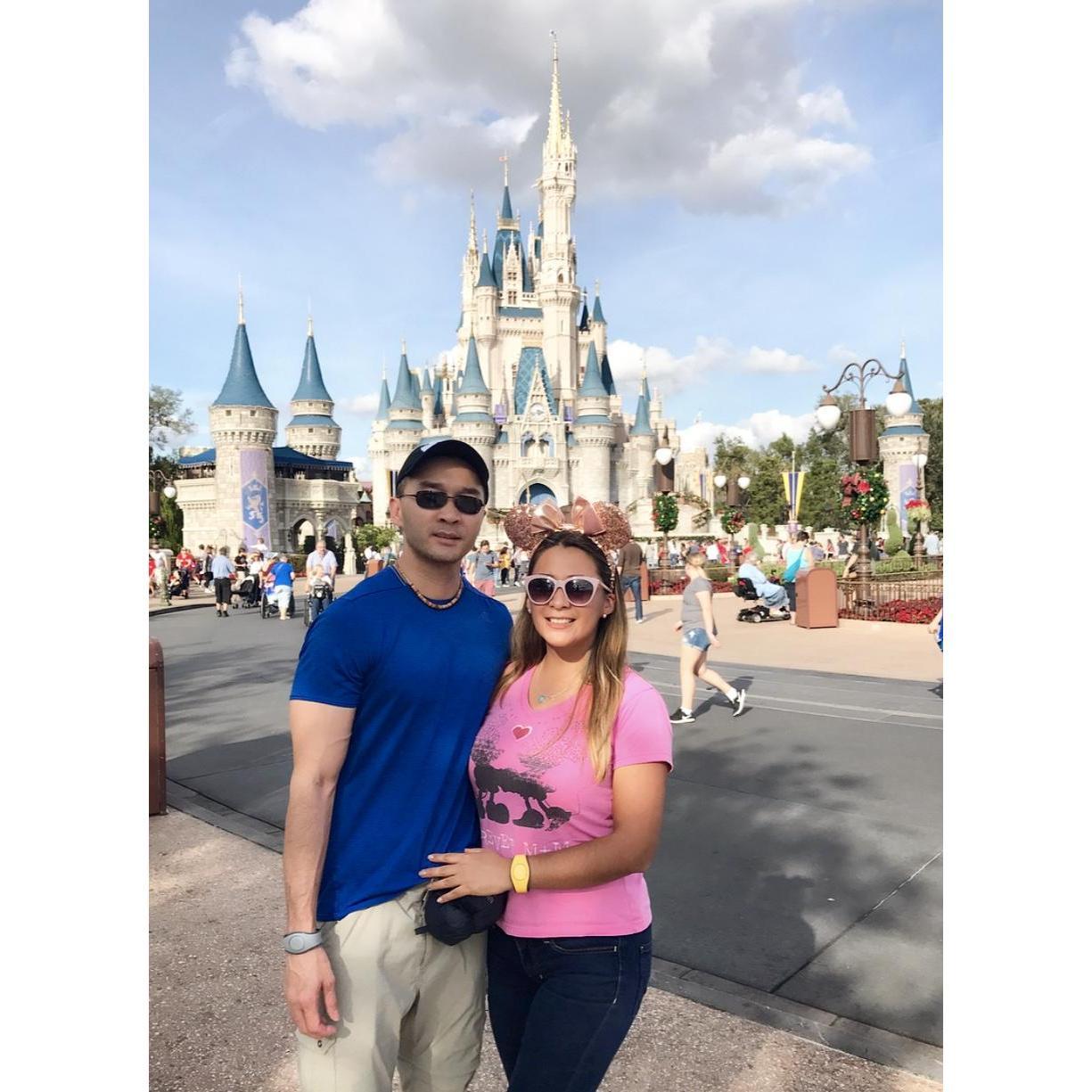 Our first trip together. He is a Disney lover!