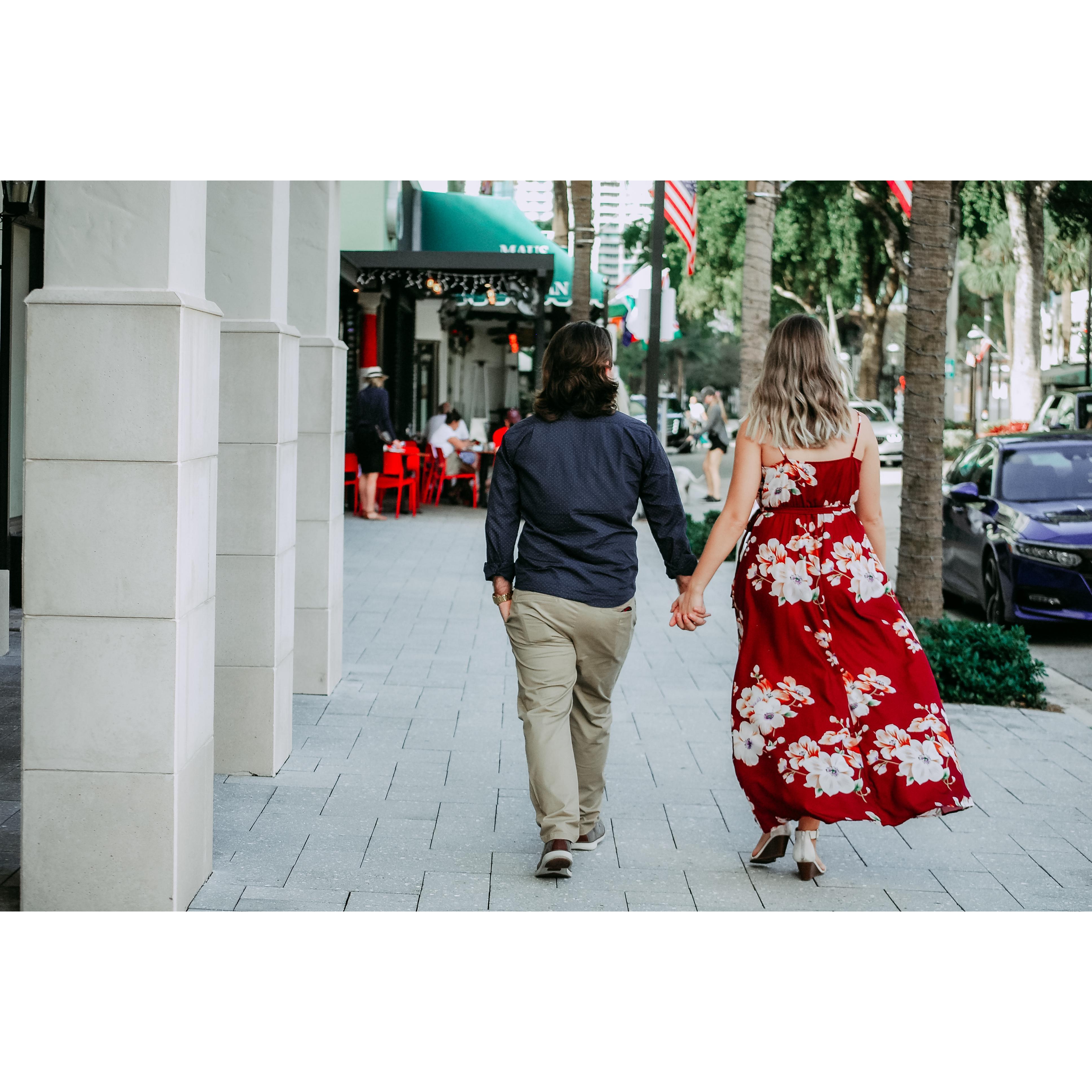 Engagement Photos on Las Olas Blvd in Ft. Lauderdale, FL!