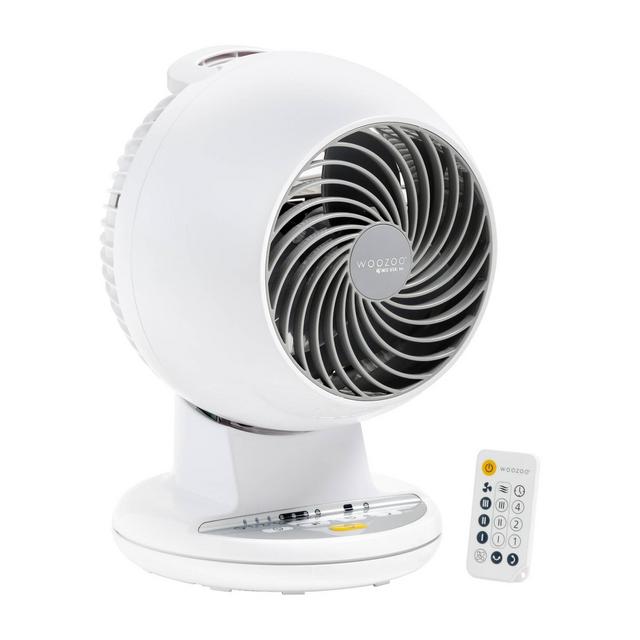 IRIS Woozoo C15T Compact Oscillating Circulating Fan With Remote - White